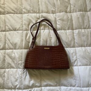 Liz Claiborne Brown Woven Shoulder Bag